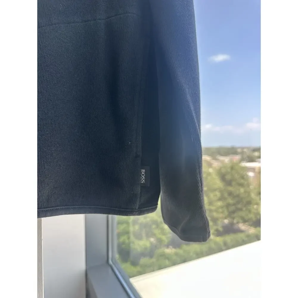 Hugo Boss Black Quarter-Zip Pullover Sweater Sz XL